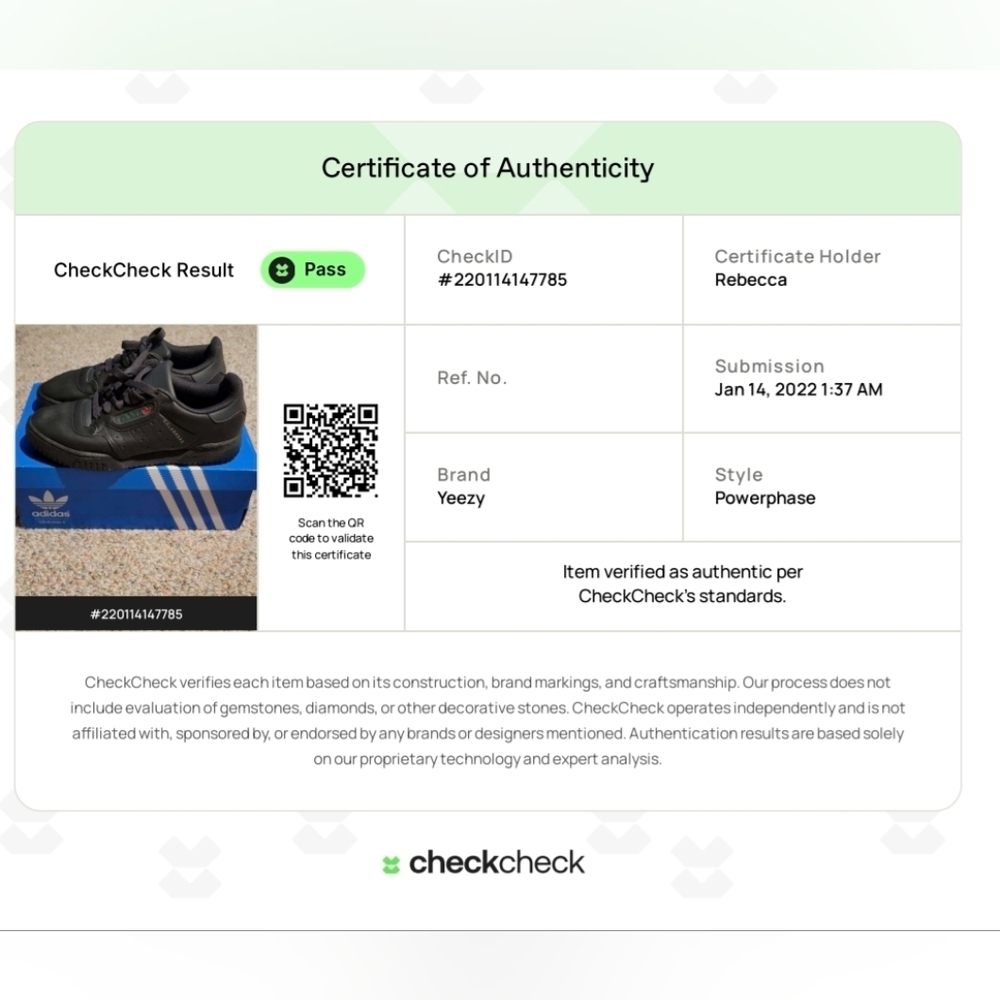 Calabasas Powerphase Yeezy Black Unisex Sneaker Size Mens 4/Womens 5.5 - Picture 4 of 4